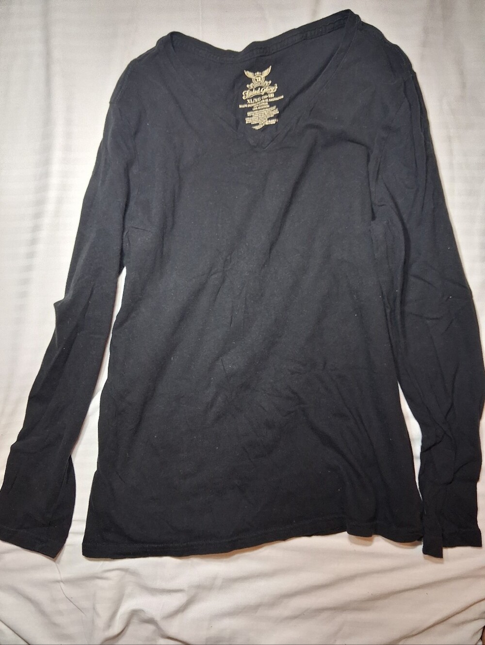 Faded Glory Black Crewneck Womens Shirt Xl